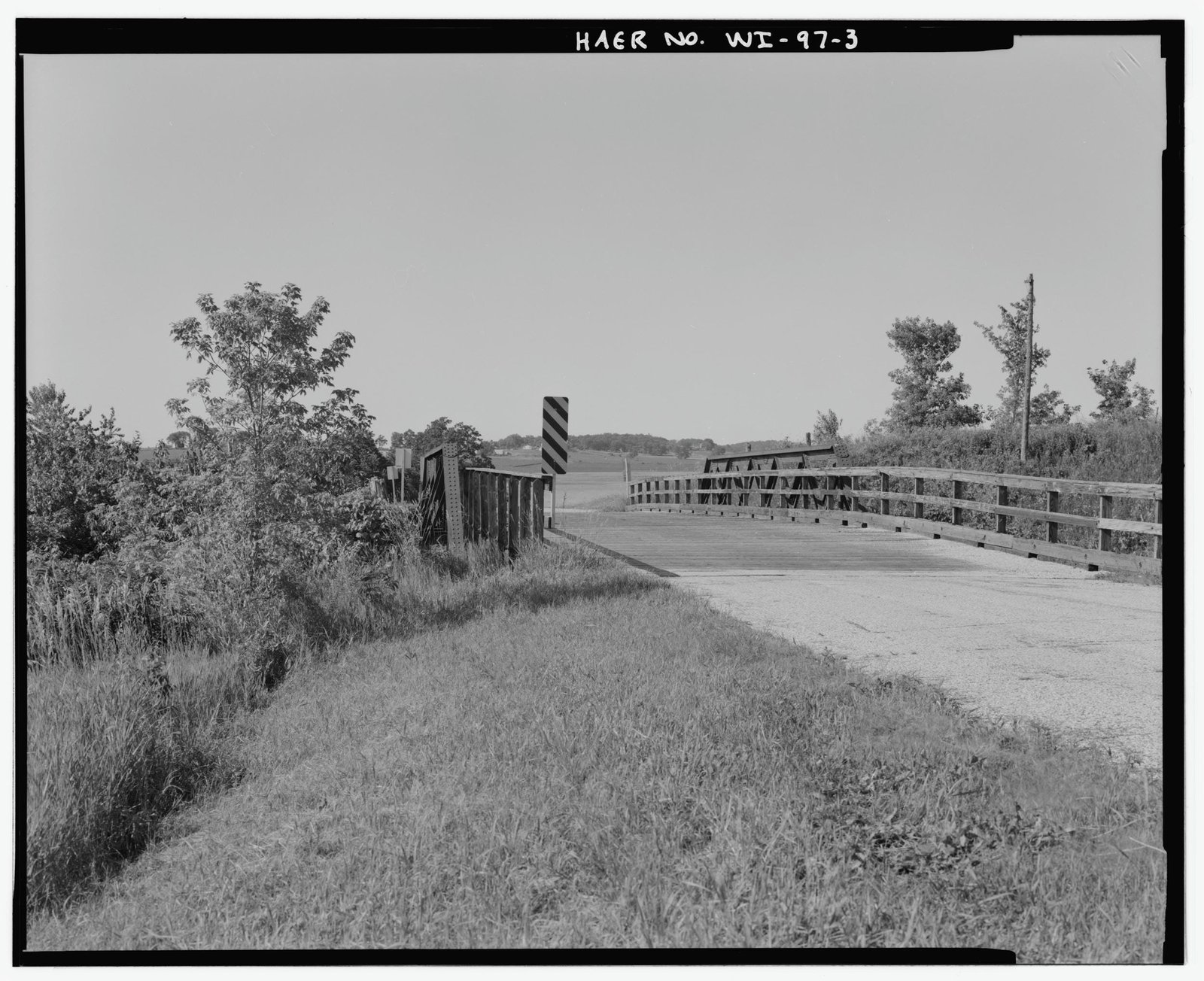 Looking north, Scofield Road Bridge
